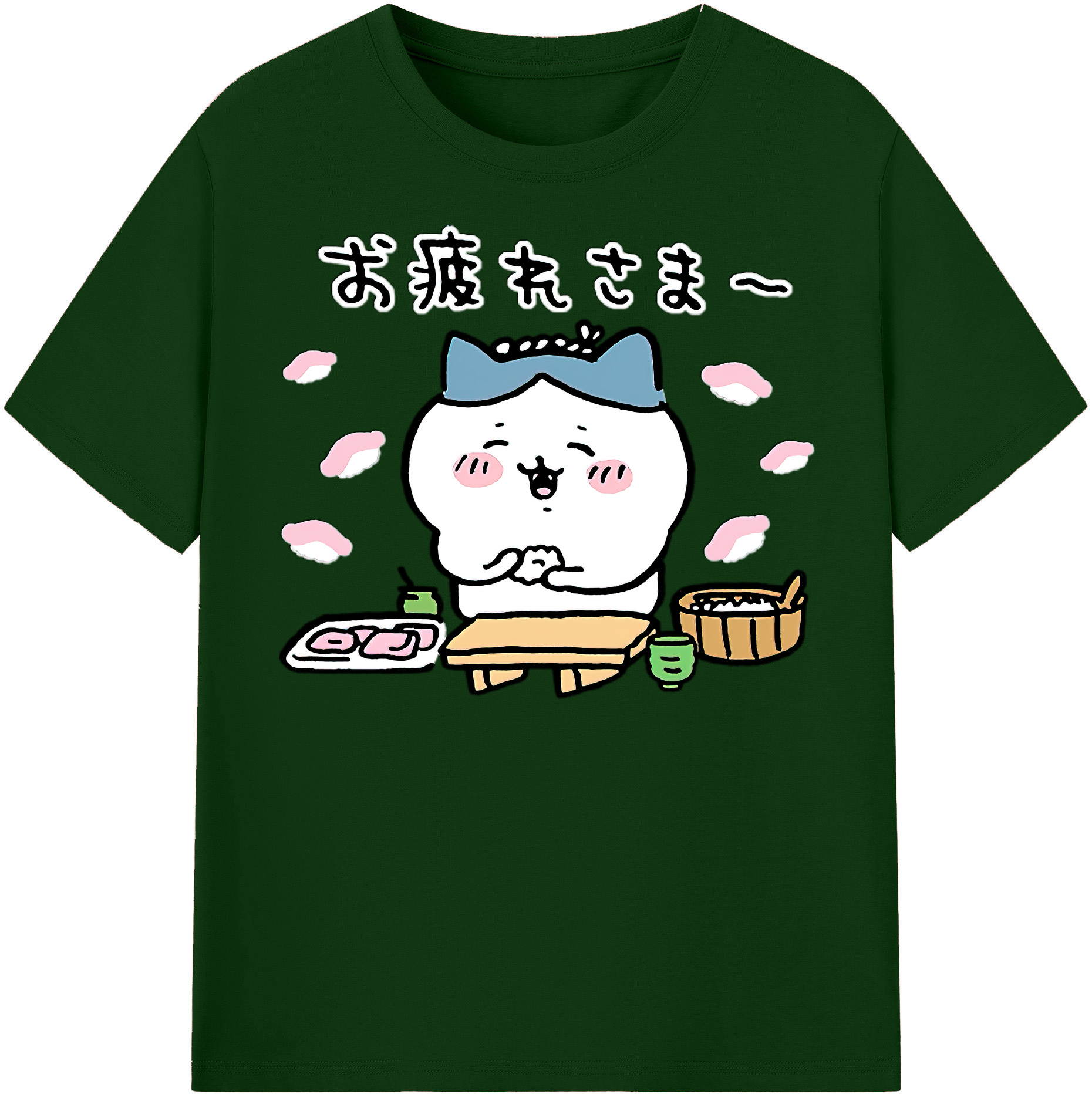 （画像用） ちいかわ ハチワレ Chii-kawa hachiware 綿100％半袖Tシャツ（フロントプリント）